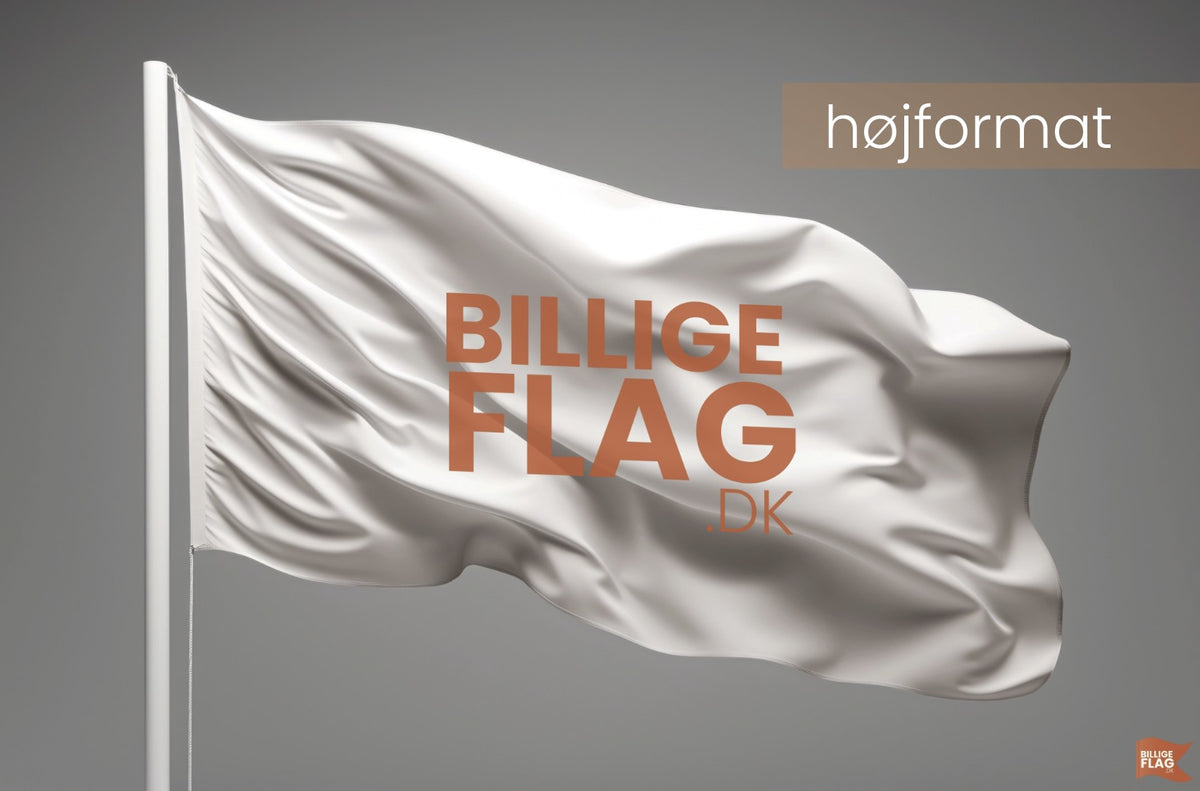 160x400cm - Højformat - Billigeflag.dk