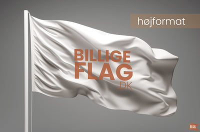 160x400cm - Højformat - Billigeflag.dk