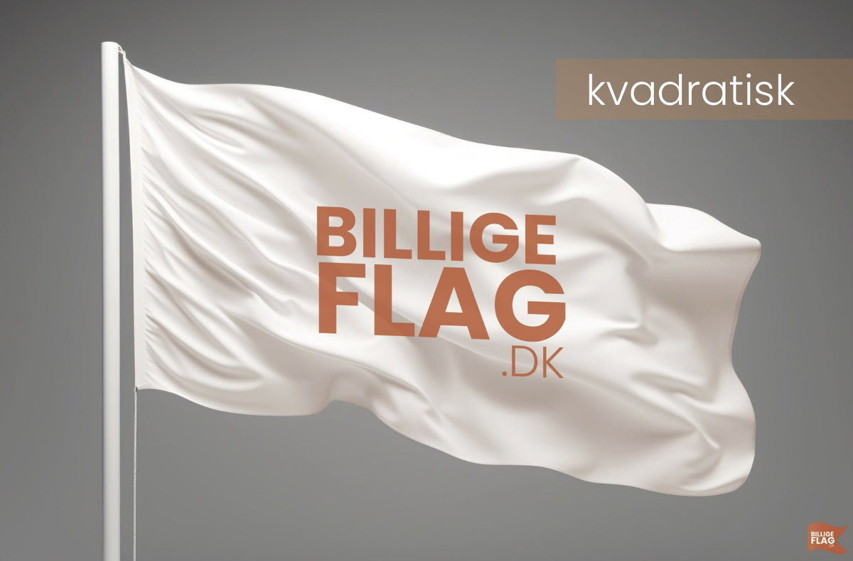 200x200cm - Kvadratisk - Billigeflag.dk